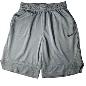 Nike Dri-Fit Performance Sport Shorts grey teen size large